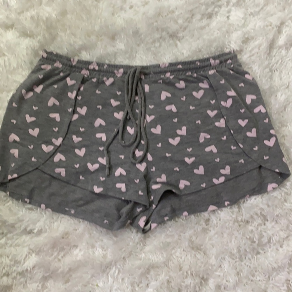 LOVE & CHERISH PINK HEART DRAWSTRING SHORT XL